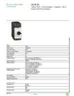 Datasheet for Schneider Electric GV3L32, EAN: 3389119405430