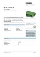 Datasheet for Phoenix Contact 1969467, EAN: 4017918952730