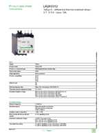 Datasheet for Schneider Electric LR2K0312, EAN: 3389110230567