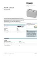 Datasheet for Phoenix Contact 2961341, EAN: 4017918187569