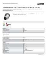 Datasheet for Phoenix Contact 1441943, EAN: 4046356534161