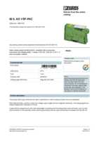 Datasheet for Phoenix Contact 2861315, EAN: 4017918894252
