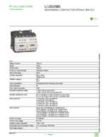 Datasheet for Schneider Electric LC2D25BD, EAN: 3389110392593 Datasheet for Schneider Electric LC2D25BD, EAN: 3389110392593