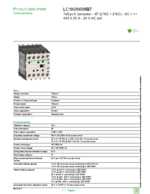 Datasheet for Schneider Electric LC1K09008B7, EAN: 3389110488760 Datasheet for Schneider Electric LC1K09008B7, EAN: 3389110488760