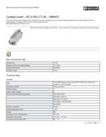 Datasheet for Phoenix Contact 1584431, EAN: 4046356142694