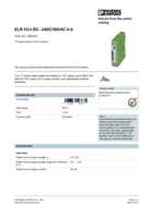 Datasheet for Phoenix Contact 2900542, EAN: 4046356527675
