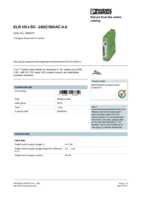 Datasheet for Phoenix Contact 2900573, EAN: 4046356527859 Datasheet for Phoenix Contact 2900573, EAN: 4046356527859
