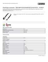 Datasheet for Phoenix Contact 1419331, EAN: 4046356533317 Datasheet for Phoenix Contact 1419331, EAN: 4046356533317