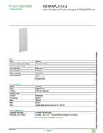 Datasheet for Schneider Electric NSYPAPLA157G, EAN: 3606480774287 Datasheet for Schneider Electric NSYPAPLA157G, EAN: 3606480774287