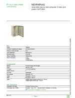 Datasheet for Schneider Electric NSYPAP64G, EAN: 3606480774201 Datasheet for Schneider Electric NSYPAP64G, EAN: 3606480774201