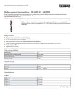 Datasheet for Phoenix Contact 1212532, EAN: 4046356589673