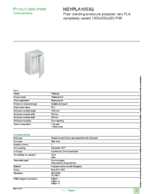 Datasheet for Schneider Electric NSYPLA1053G, EAN: 3606480774430 Datasheet for Schneider Electric NSYPLA1053G, EAN: 3606480774430