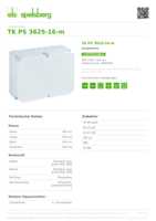 Datasheet for Spelsberg 10591201, EAN: 4013902861286