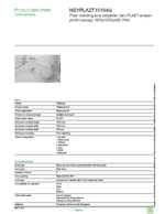 Datasheet for Schneider Electric NSYPLAZT15104G, EAN: 3606480776120 Datasheet for Schneider Electric NSYPLAZT15104G, EAN: 3606480776120