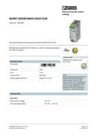 Datasheet for Phoenix Contact 2320160, EAN: 4046356524759