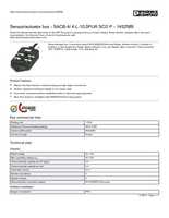 Datasheet for Phoenix Contact 1452589, EAN: 4046356553919