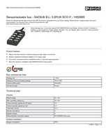 Datasheet for Phoenix Contact 1452699, EAN: 4046356553988