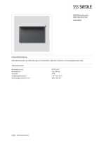 Datasheet for Siedle 200038490-00, EAN: 4015739384907
