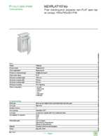 Datasheet for Schneider Electric NSYPLAT1574G, EAN: 3606480775383 Datasheet for Schneider Electric NSYPLAT1574G, EAN: 3606480775383