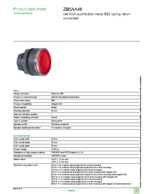 Datasheet for Schneider Electric ZB5AA48, EAN: 3389110904727