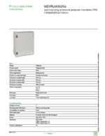 Datasheet for Schneider Electric NSYPLM3025G, EAN: 3606480776434