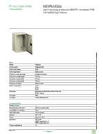 Datasheet for Schneider Electric NSYPLM32G, EAN: 3606480776472 Datasheet for Schneider Electric NSYPLM32G, EAN: 3606480776472