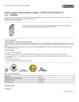 Datasheet for Phoenix Contact 2320908, EAN: 4046356520010