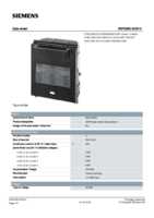 Datasheet for Siemens 3NP52600CB10, EAN: 4011209128835 Datasheet for Siemens 3NP52600CB10, EAN: 4011209128835