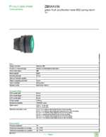 Datasheet for Schneider Electric ZB5AA336, EAN: 3389110904635