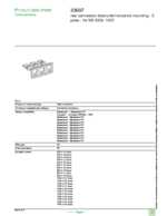 Datasheet for Schneider Electric 33607, EAN: 3303430336075 Datasheet for Schneider Electric 33607, EAN: 3303430336075