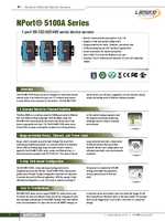 Datasheet for Moxa NPort 5110A-T - 5KV ESD