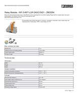 Datasheet for Phoenix Contact 2903294, EAN: 4046356732710 Datasheet for Phoenix Contact 2903294, EAN: 4046356732710