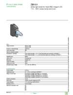 Datasheet for Schneider Electric ZBVG1, EAN: 3389110089660