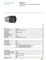 Datasheet for Schneider Electric ZB4BC24, EAN: 3389110888386