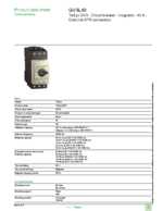 Datasheet for Schneider Electric GV3L40, EAN: 3389119405447