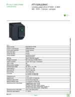 Datasheet for Schneider Electric ATV320U22N4C, EAN: 3606480966767