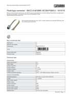 Datasheet for Phoenix Contact 1513774, EAN: 4017918914684 Datasheet for Phoenix Contact 1513774, EAN: 4017918914684
