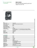 Datasheet for Schneider Electric ZB5AW0B11, EAN: 3389110908336