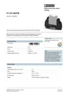 Datasheet for Phoenix Contact 2920036, EAN: 4046356154093