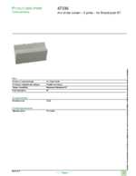 Datasheet for Schneider Electric 47336, EAN: 3303430473367 Datasheet for Schneider Electric 47336, EAN: 3303430473367