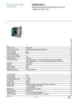 Datasheet for Schneider Electric ZB4BW0B12, EAN: 3389110893090