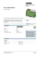Datasheet for Phoenix Contact 2861205, EAN: 4017918902506