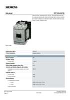 Datasheet for Siemens 3RT10543AP36, EAN: 4011209581999