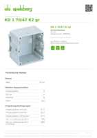 Datasheet for Spelsberg 37004701, EAN: 4013902030040 Datasheet for Spelsberg 37004701, EAN: 4013902030040