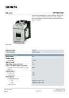 Datasheet for Siemens 3RT10541AV36, EAN: 4011209506992