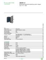 Datasheet for Schneider Electric ZB4BVG1, EAN: 3389110892437