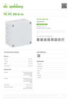 Datasheet for Spelsberg 12740301, EAN: 4013902861620