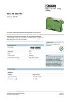 Datasheet for Phoenix Contact 2861357, EAN: 4017918894290