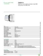 Datasheet for Schneider Electric ZB4BW31, EAN: 3389110889697