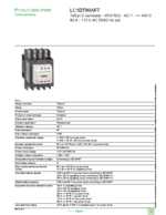 Datasheet for Schneider Electric LC1DT80AF7, EAN: 3389119409407 Datasheet for Schneider Electric LC1DT80AF7, EAN: 3389119409407